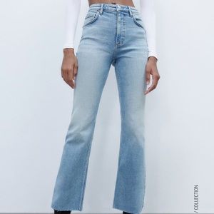 Zara high waisted cut off jeans